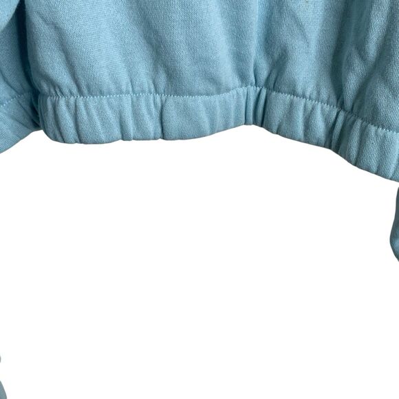 Disney Lilo & Stitch Crop Sweatshirt Women’s Size 2XLXXL Blue Long Sleeves New - Picture 2 of 8